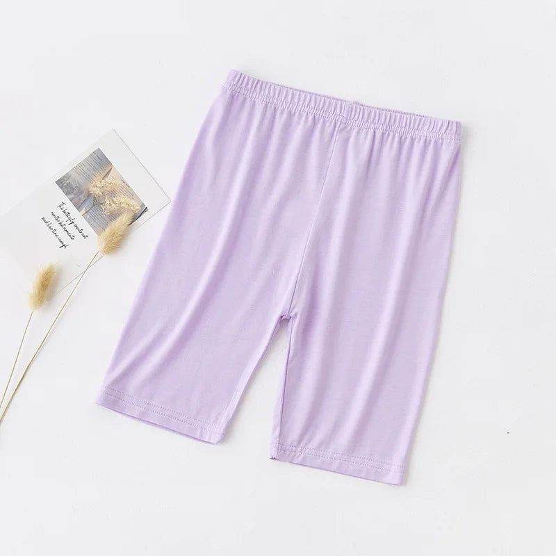 Summer Girls Pants Candy Color Kids Clothes Teenager Panty Trousers Casual Baby Bottoms Sport Knee Length Girl Leggings