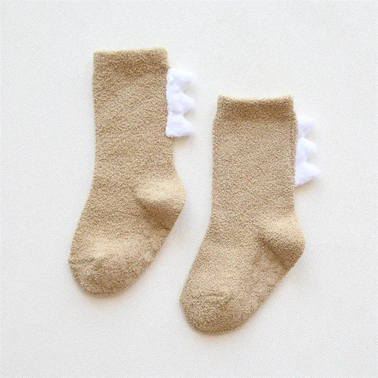 Newborn To 5 Years Old Baby Girl Socks Children Clothes Coral Fleece Kids Girls Anti Slip Socks Winter Warm Baby Boy Socks