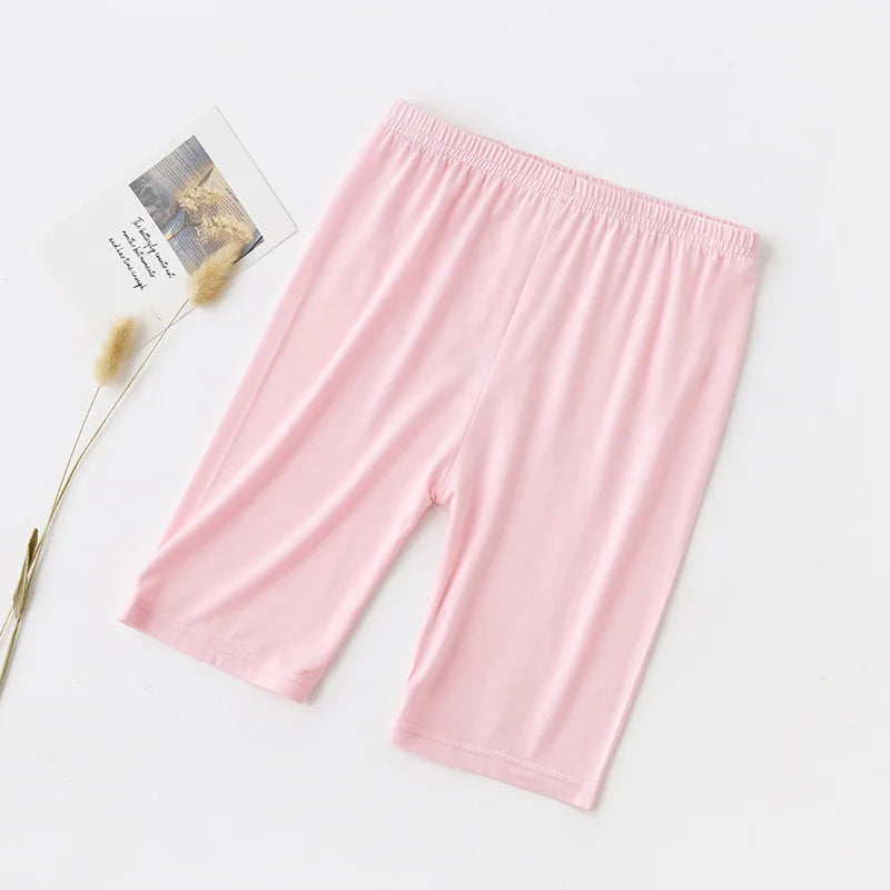 Summer Girls Pants Candy Color Kids Clothes Teenager Panty Trousers Casual Baby Bottoms Sport Knee Length Girl Leggings