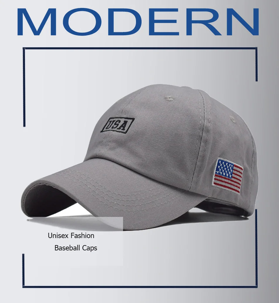 FS White American Flag Baseball Caps For Men Brand Streetwear Hip Hop Cap Cotton Women Snapback Trucker Hats Bones Masculinos