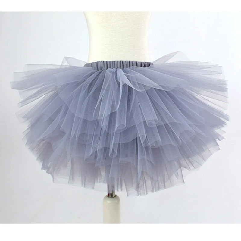 Fashion Girls Tutu Super Fluffy 6 Layers Petticoat Princess Ballet Dance Tutu Skirt Kids Cake Skirt Chritsmas Children Clothes