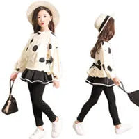 Girls Clothes Sets 2024 Summer Children Short-sleeved Suit Teenage Girls Letter T-shirt Shorts Tracksuit Outfit Clothing Set
