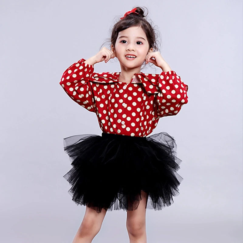 Fashion Girls Tutu Super Fluffy 6 Layers Petticoat Princess Ballet Dance Tutu Skirt Kids Cake Skirt Chritsmas Children Clothes