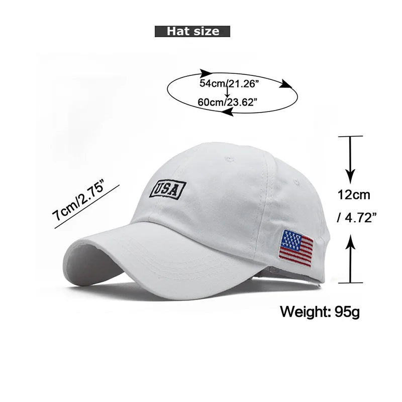 FS White American Flag Baseball Caps For Men Brand Streetwear Hip Hop Cap Cotton Women Snapback Trucker Hats Bones Masculinos