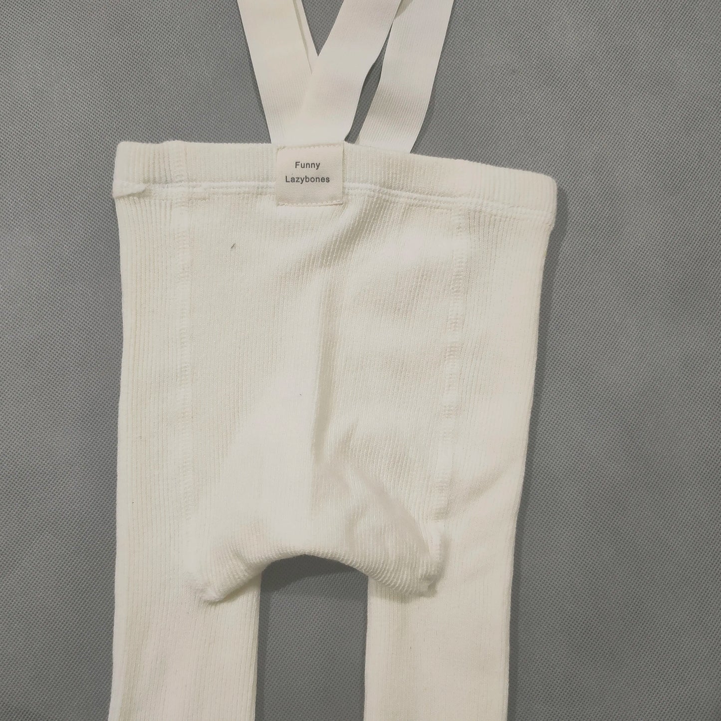 Spanish Spring And Autumn Models High Waist Suspenders Cropped Trousers Baby Big PP Baby Leggings