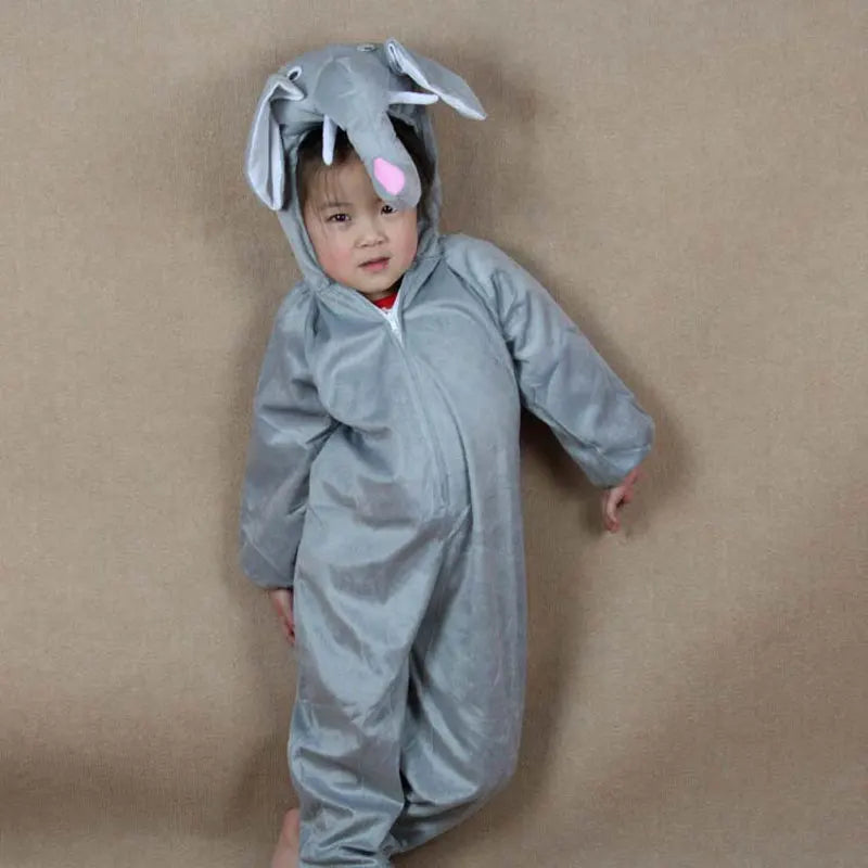 Umorden Children Kids Girls Boys Cartoon Animals Costumes Performance Jumpsuit Elephant Children's Day Halloween Costume Cloth