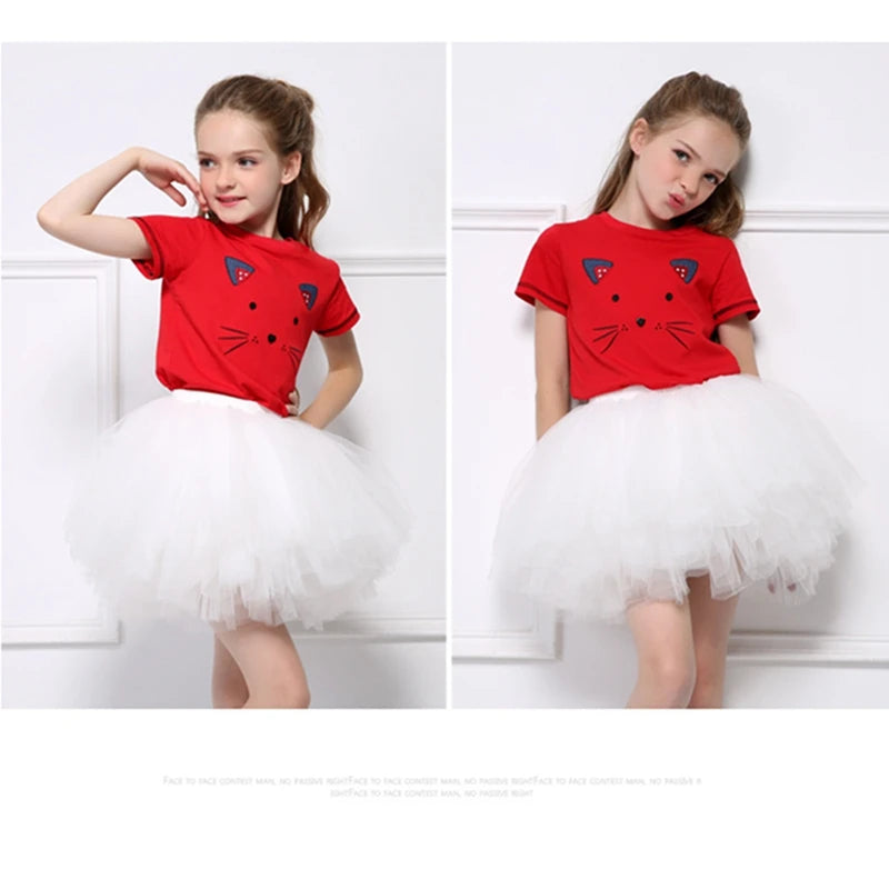 Fashion Girls Tutu Super Fluffy 6 Layers Petticoat Princess Ballet Dance Tutu Skirt Kids Cake Skirt Chritsmas Children Clothes