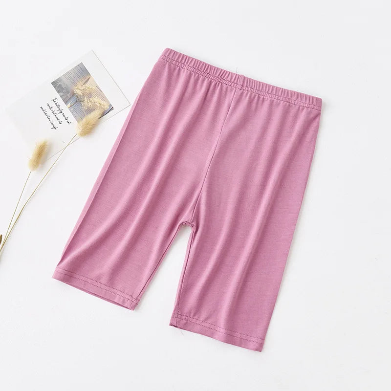 Summer Girls Pants Candy Color Kids Clothes Teenager Panty Trousers Casual Baby Bottoms Sport Knee Length Girl Leggings
