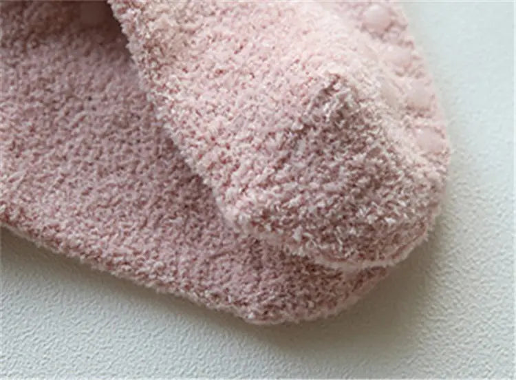 Newborn To 5 Years Old Baby Girl Socks Children Clothes Coral Fleece Kids Girls Anti Slip Socks Winter Warm Baby Boy Socks