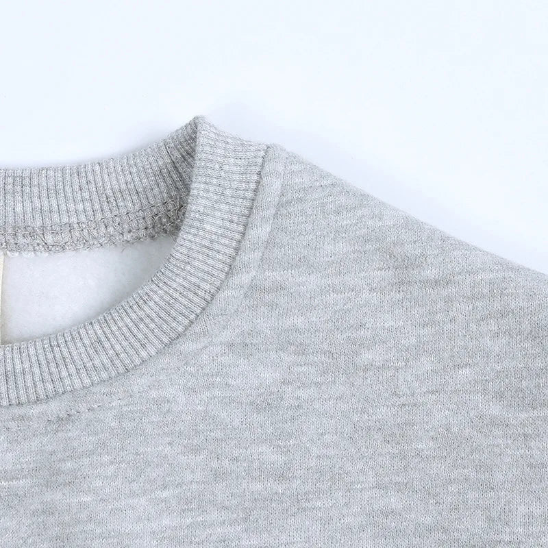 Autumn Winter Essential Baby Boys Girls Children's Clothing Warm Fleece Outerwear Solid Sweatshirt Tops for Kids Jacket Pullover