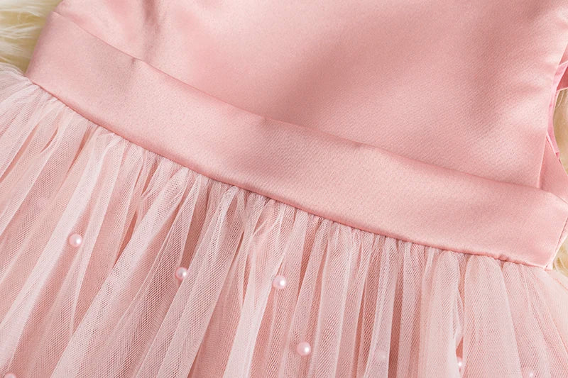 2023 Girls Baby Summer Dress Wedding Birthday Party Fluffy Lace Dress 1-5 Y Toddler Dress Elegant Tutu Vestidos Kids Clothes