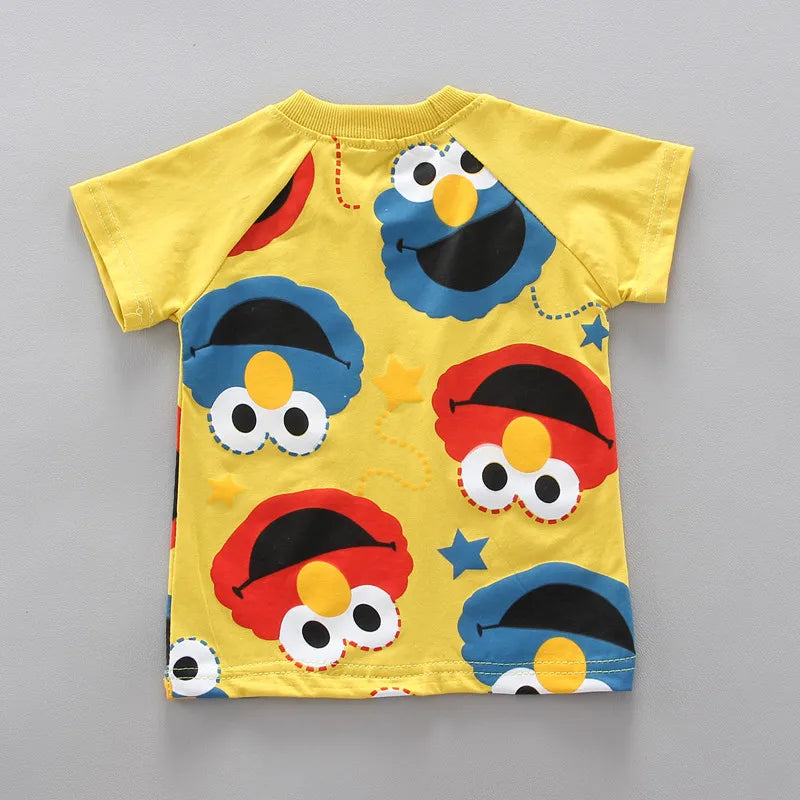 Summer Children Boys Girls Clothes Kids Cartoon Clothing Infant Suit Toddler T-Shirt Pants Set Kids Casual Tracksuit 0-4 Years