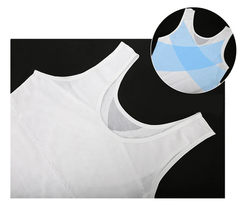 Mens Body Shaper Compression Vest Abdomen Shapewear Tummy Slimming Sheath Gynecomastia Shapers Corset Waist Trainer Fajas Tops