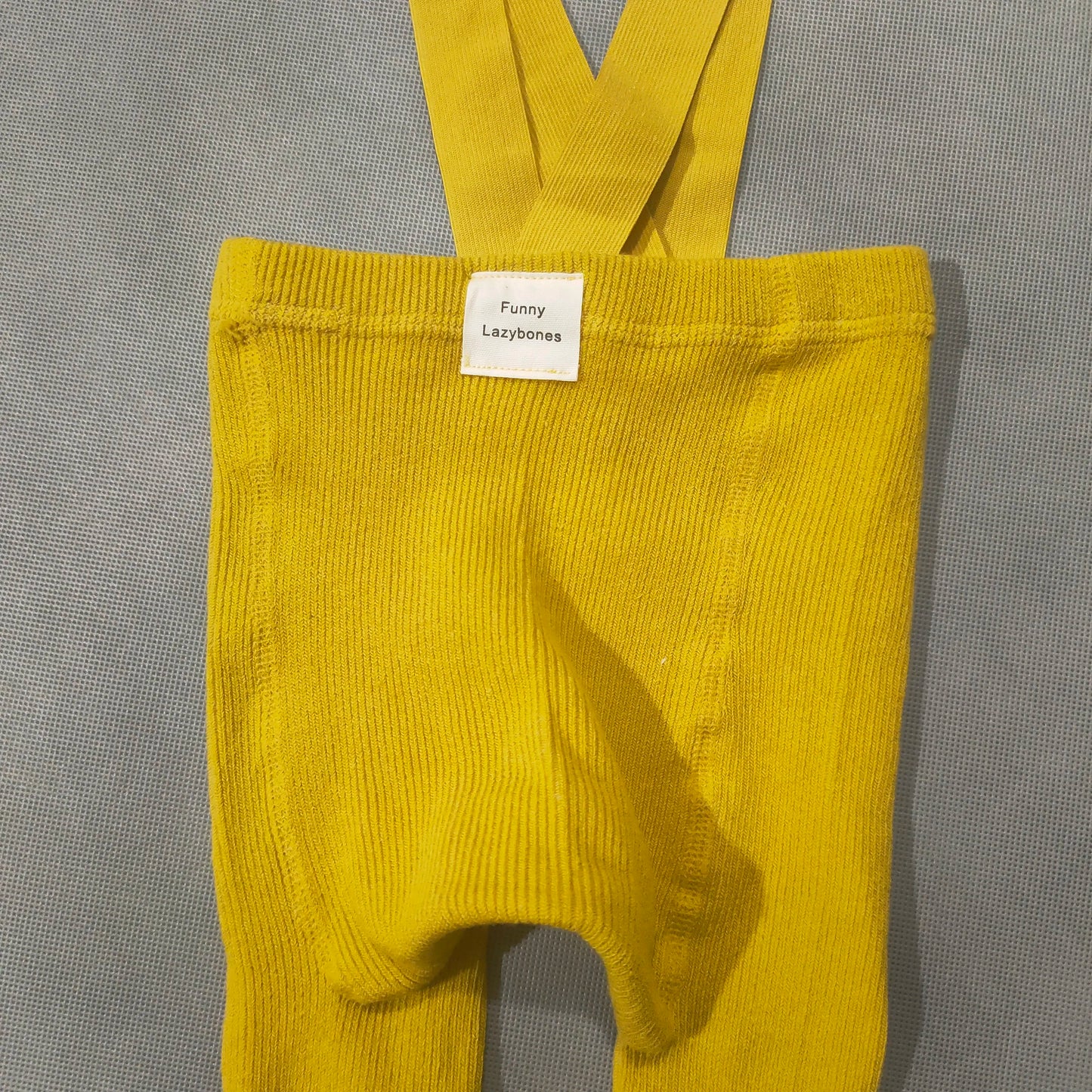 Spanish Spring And Autumn Models High Waist Suspenders Cropped Trousers Baby Big PP Baby Leggings