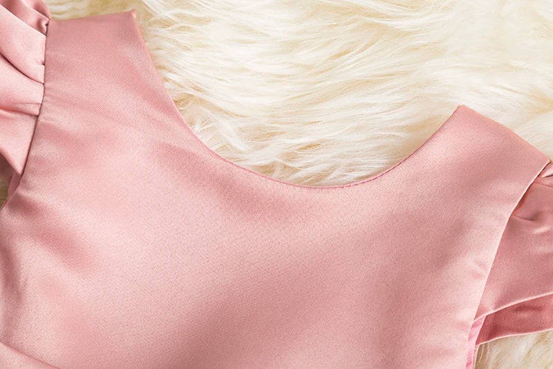2023 Girls Baby Summer Dress Wedding Birthday Party Fluffy Lace Dress 1-5 Y Toddler Dress Elegant Tutu Vestidos Kids Clothes