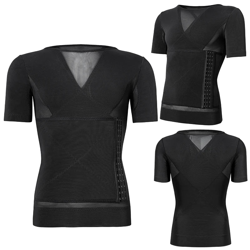 Men Body Shaper Waist Trainer Tummy Control T-Shirt Compression Shirts Weight Loss Slimming Underwear Abdomen Slim Tank Tops