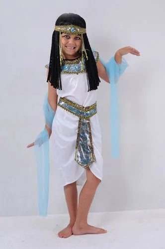 Umorden Halloween Costumes Boy Girl Ancient Egypt Egyptian Pharaoh Cleopatra Prince Princess Costume for Children Kids Cosplay