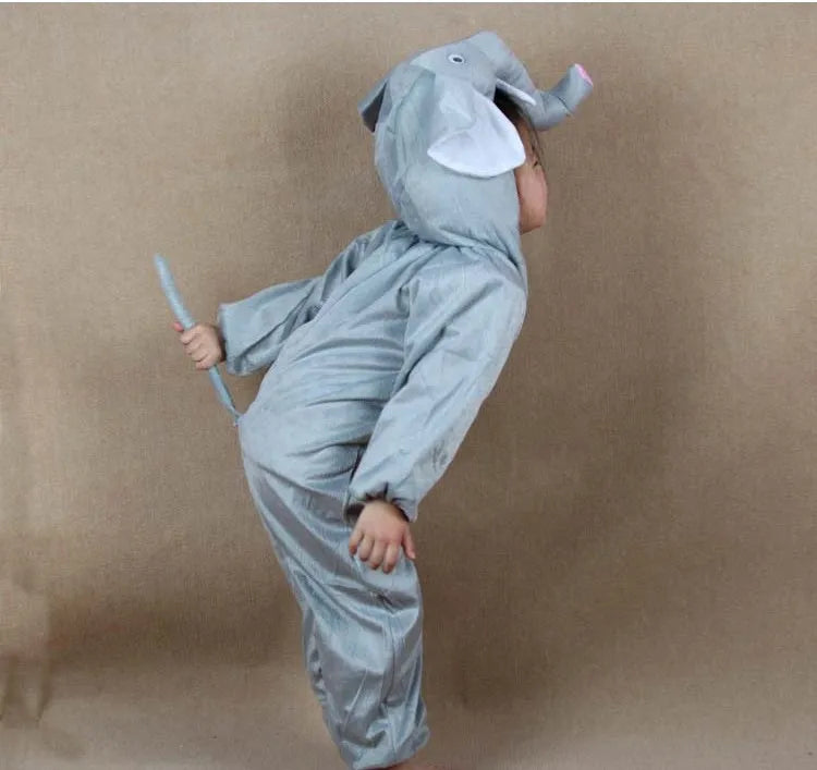 Umorden Children Kids Girls Boys Cartoon Animals Costumes Performance Jumpsuit Elephant Children's Day Halloween Costume Cloth
