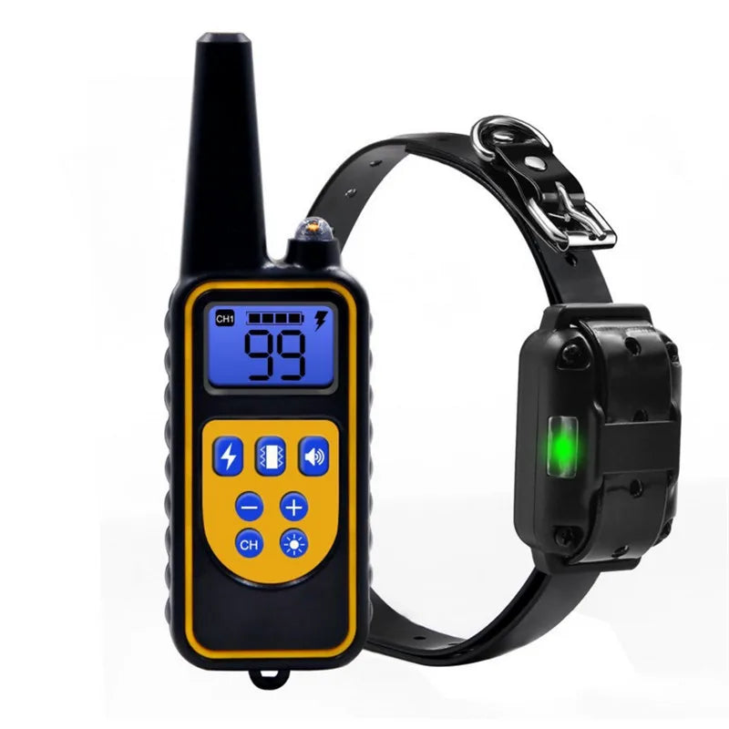 Training Collar Dog 800m Anti Bark Dog Collar Waterproof With Pet Rechargeable Pet Remote Control Electric Collar For Dogs