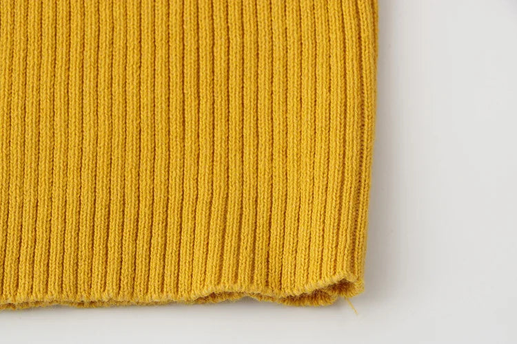 2024 New Sweater Kids Sweaters Autumn Girls Turtleneck Sweaters 1-6Yrs Baby Boys Pullover Winter Knitted Bottoming Boys Sweaters