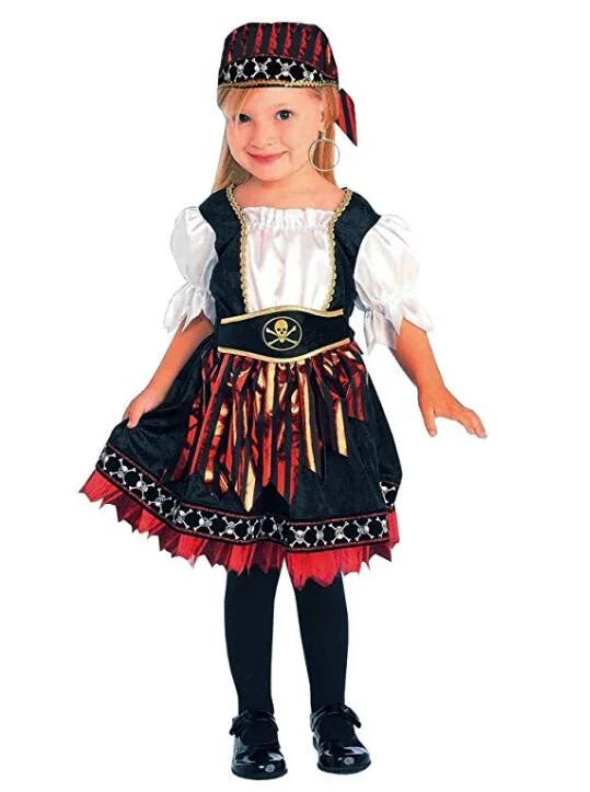 Umorden Cutie Lil' Pirate Costume for Baby Toddler Girl Child Girls 2-3T 3-4T 4-6T Halloween Carnival Party New Year Fancy Dress