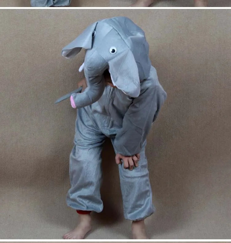 Umorden Children Kids Girls Boys Cartoon Animals Costumes Performance Jumpsuit Elephant Children's Day Halloween Costume Cloth