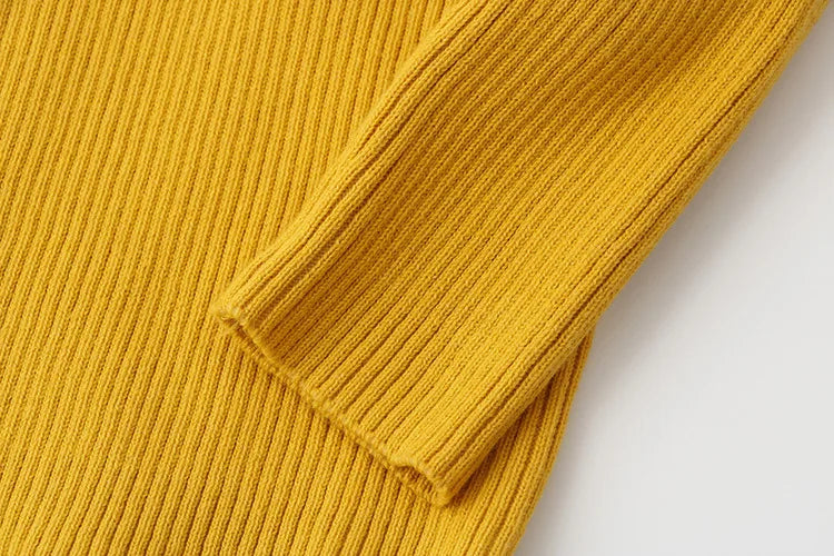 2024 New Sweater Kids Sweaters Autumn Girls Turtleneck Sweaters 1-6Yrs Baby Boys Pullover Winter Knitted Bottoming Boys Sweaters