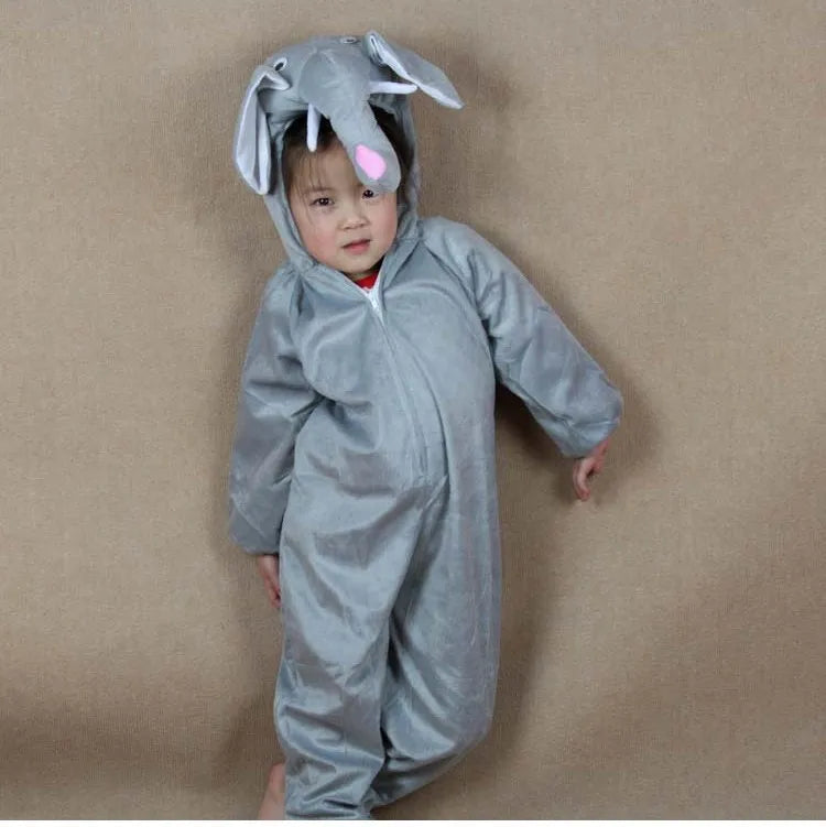 Umorden Children Kids Girls Boys Cartoon Animals Costumes Performance Jumpsuit Elephant Children's Day Halloween Costume Cloth