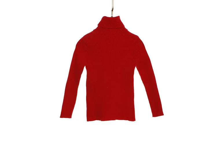 2024 New Sweater Kids Sweaters Autumn Girls Turtleneck Sweaters 1-6Yrs Baby Boys Pullover Winter Knitted Bottoming Boys Sweaters
