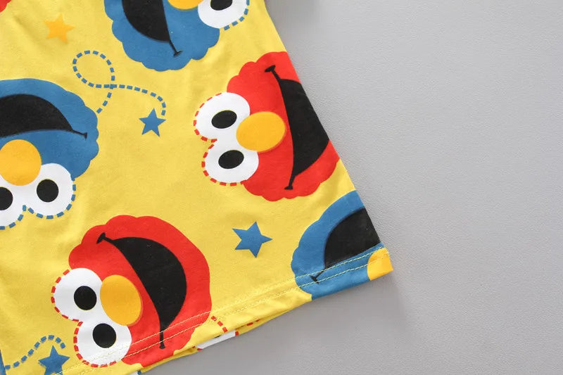 Summer Children Boys Girls Clothes Kids Cartoon Clothing Infant Suit Toddler T-Shirt Pants Set Kids Casual Tracksuit 0-4 Years