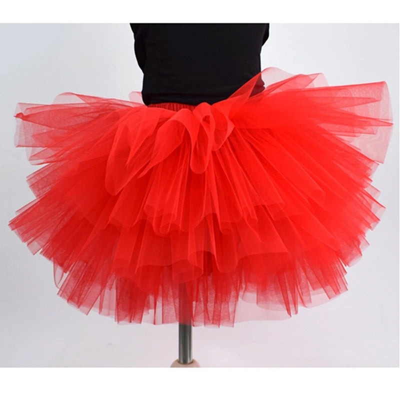 Fashion Girls Tutu Super Fluffy 6 Layers Petticoat Princess Ballet Dance Tutu Skirt Kids Cake Skirt Chritsmas Children Clothes