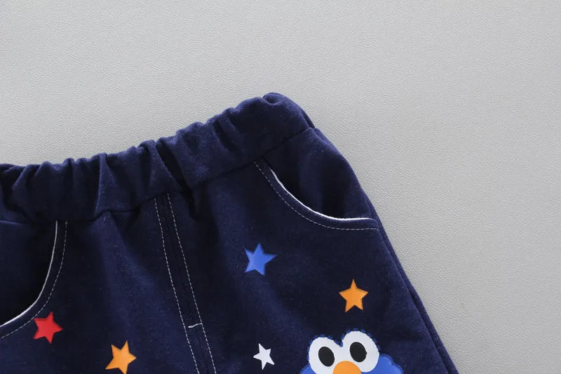 Summer Children Boys Girls Clothes Kids Cartoon Clothing Infant Suit Toddler T-Shirt Pants Set Kids Casual Tracksuit 0-4 Years