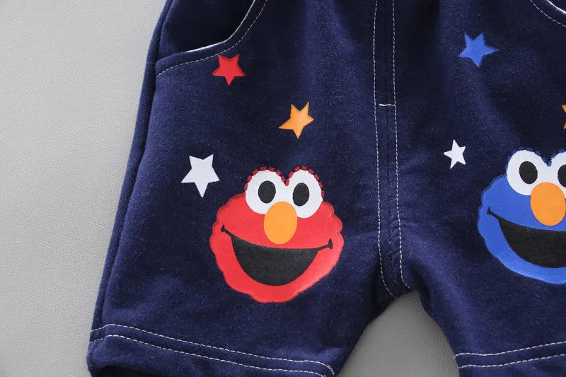 Summer Children Boys Girls Clothes Kids Cartoon Clothing Infant Suit Toddler T-Shirt Pants Set Kids Casual Tracksuit 0-4 Years