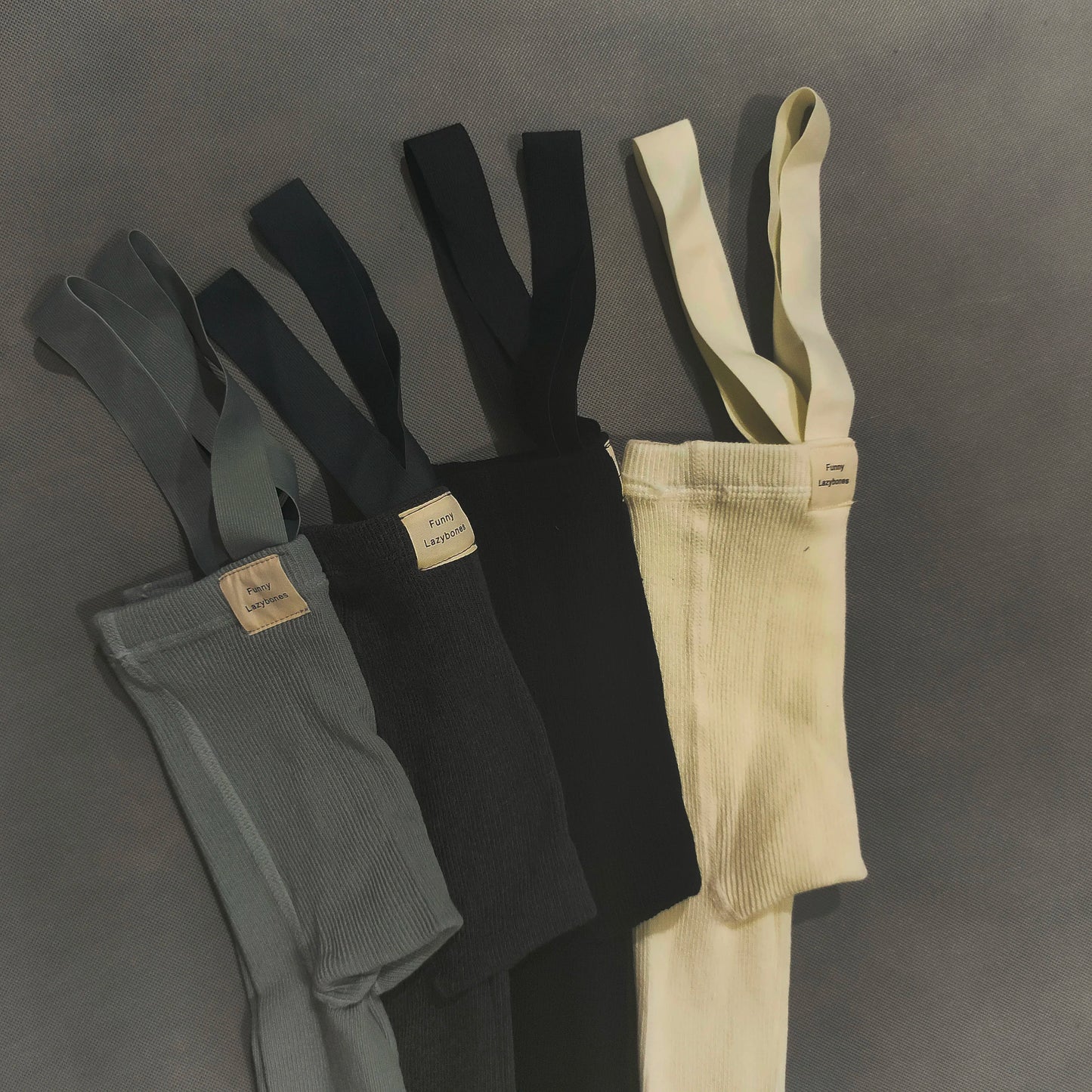 Spanish Spring And Autumn Models High Waist Suspenders Cropped Trousers Baby Big PP Baby Leggings