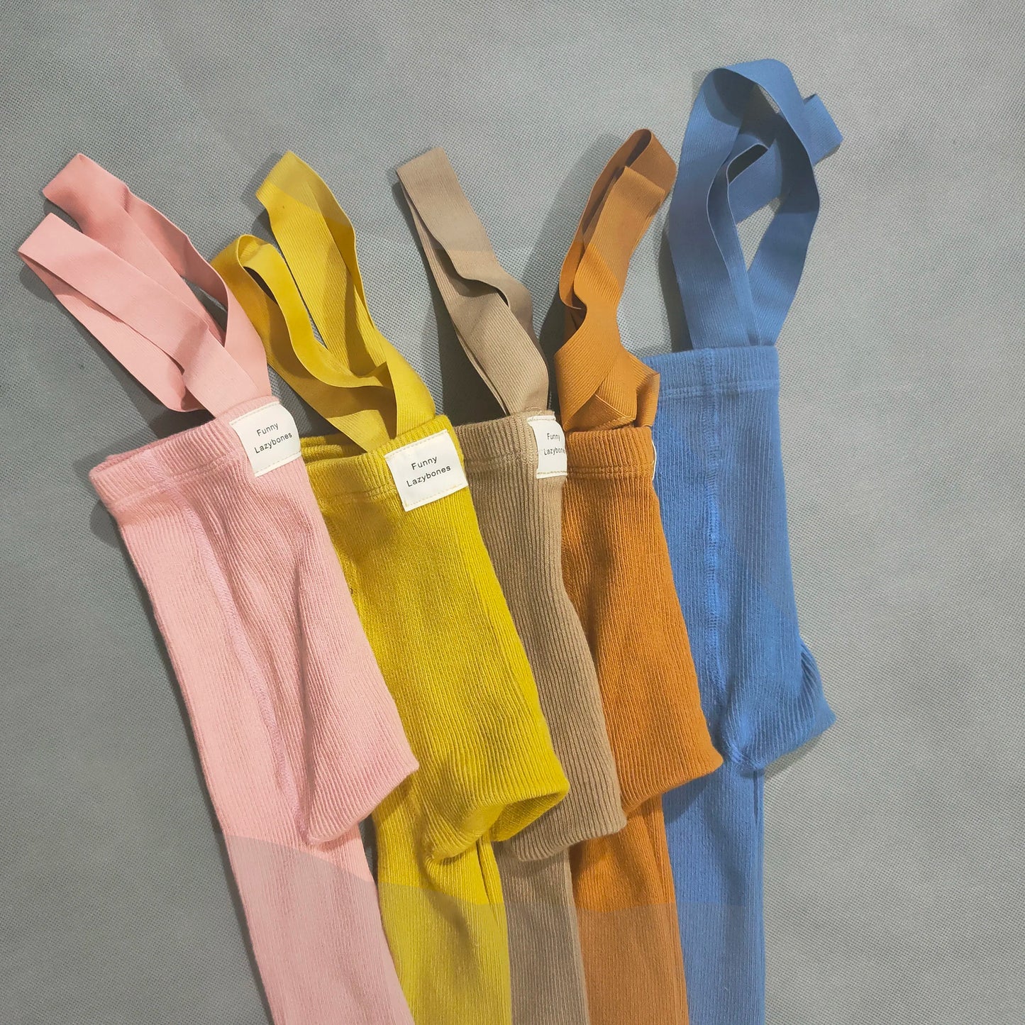 Spanish Spring And Autumn Models High Waist Suspenders Cropped Trousers Baby Big PP Baby Leggings