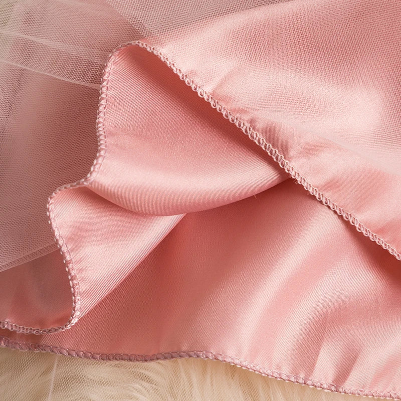 2023 Girls Baby Summer Dress Wedding Birthday Party Fluffy Lace Dress 1-5 Y Toddler Dress Elegant Tutu Vestidos Kids Clothes