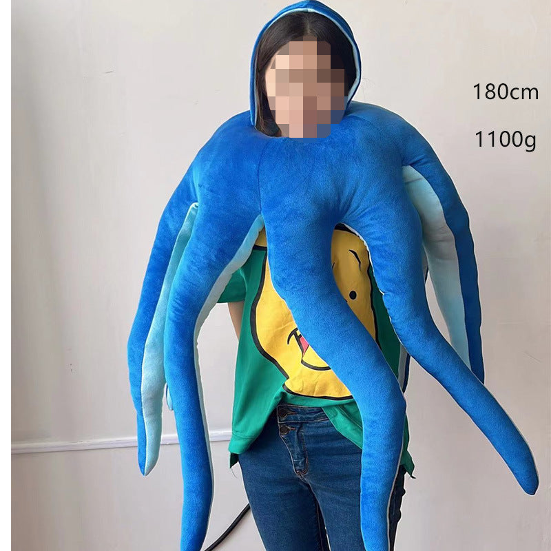 2024 NEW Octopus Cosplay For Newborn Baby Halloween Costumes Pink Cushion Christmas Pillow Romper