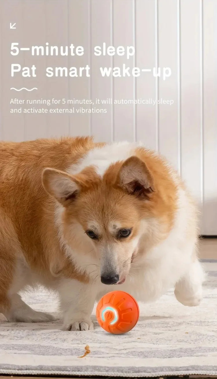 1-10PCS Smart Dog Toy Ball Electronic Interactive Pet Toy Moving Ball USB Automatic Moving Bounce Suitable for Puppy Gift