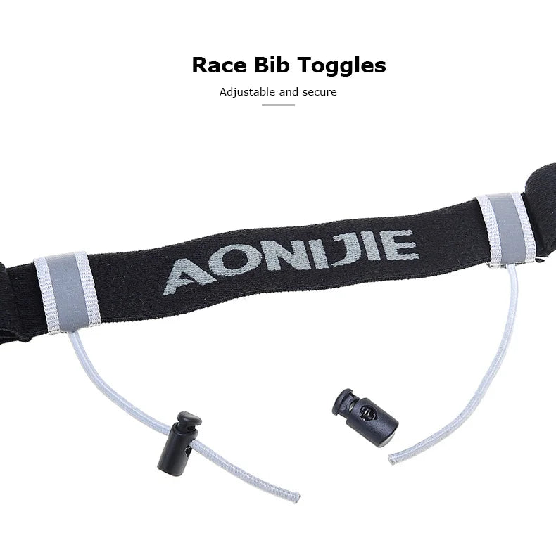 AONIJIE Unisex E4076 Running Race Number Belt Waist Pack Bib Holder for Triathlon Marathon Race Cycling Motor with 6 Gel Loops
