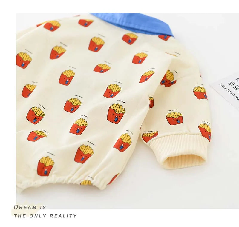 Baby Summer Rompers for Girls Boys Cute Printed Toddler One-Piece Jumpsuit Fashion Korean Infant Overalls Clothing 0-2 Years