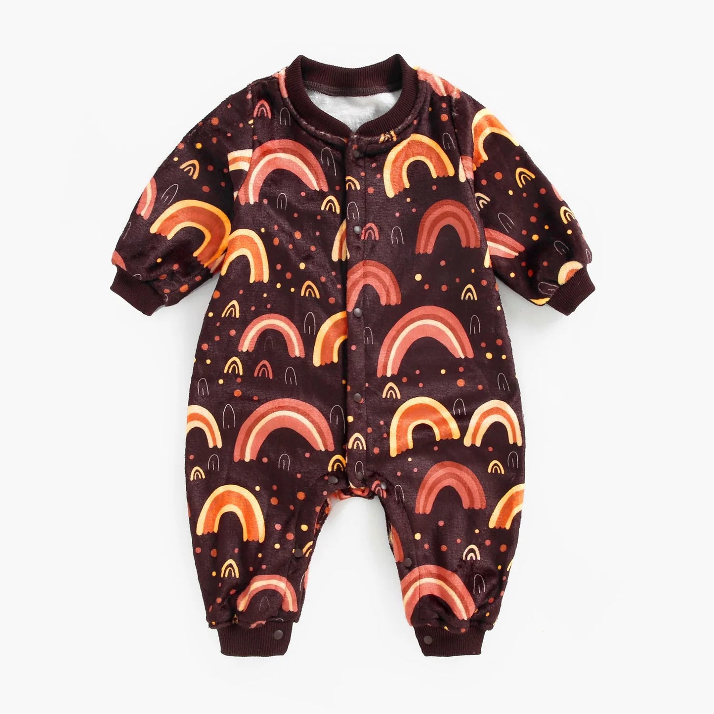 Sanlutoz Halloween Winter Long Sleeve Baby Jumpsuits Flannel Warm Toddler Rompers Clothing Unisex Cute