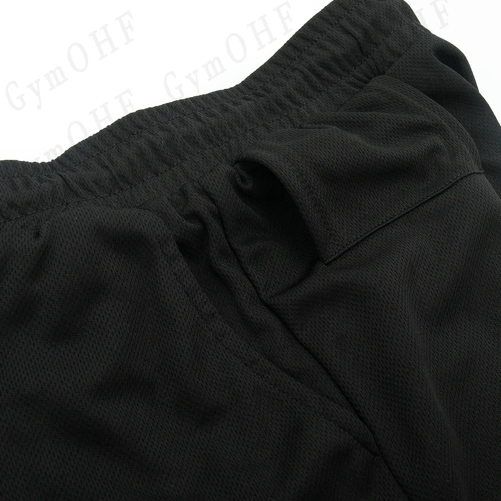 Anime Compression Shorts Men T Shirt Summer Sportswear Gym Jogging Training Workout Male Fitness Sport 2 In 1 Shorts Quick Dry