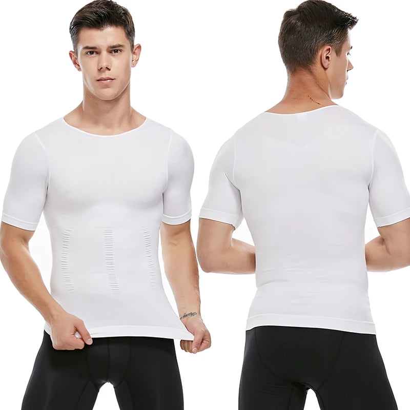 Men Slimming Body Shaper Vest Shirt Abs Abdomen Slim Gym Workout Corset Tummy Control Compression Tank Top Sleeveless Shapewear