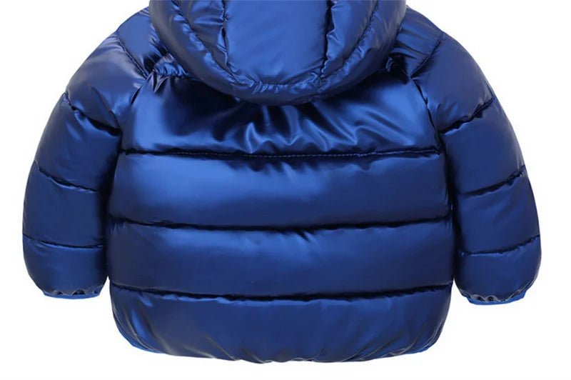 Autumn Winter Baby Girls Boys Jacket Children Cute Ears Hooded Down Coat Toddler Long Sleeve Clothes Kids Windproof Outerwear
