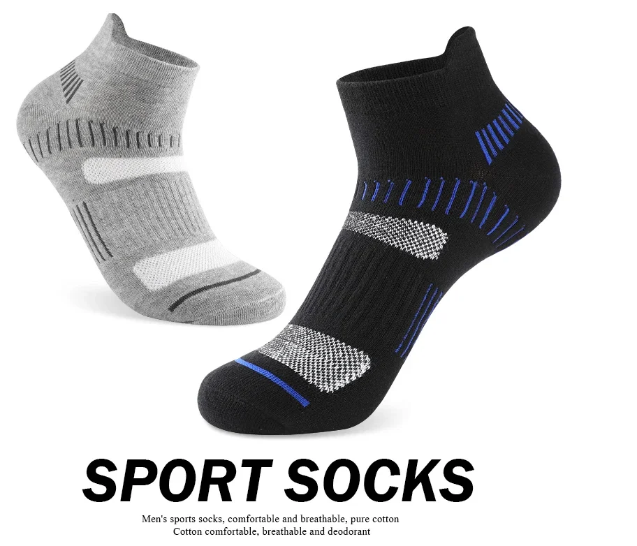 10 Pairs Spring Summer Men Casual Sports Running Socks Protective Ankle Socks Thin Breathable Deodorant Fitness Short Socks Male