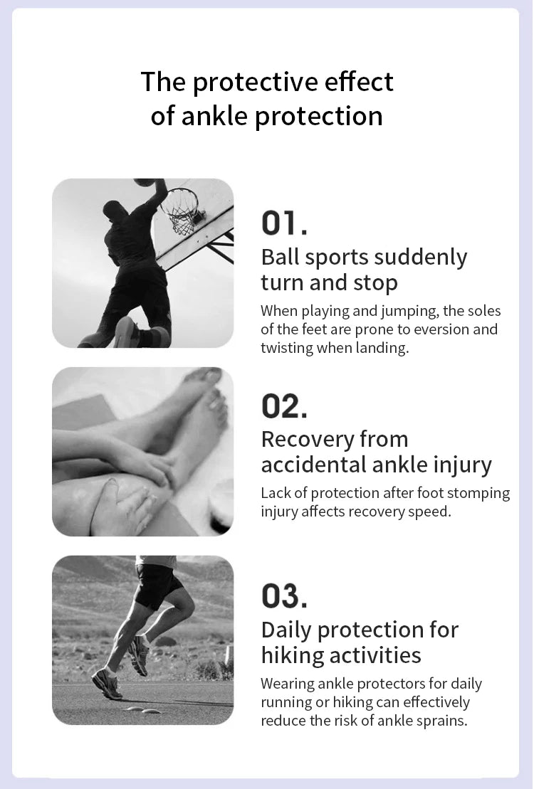 Adjustable Ankle Support Compression Ankle Brace Protector for Running Soccer Basketball Nylon Knitted Bandage Ankle Strap