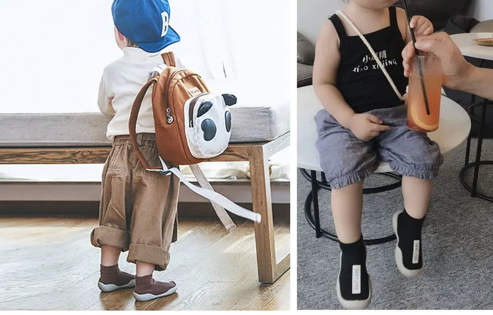 Baby Sock Shoes Anti Slip Toddler First Walking Shoe Child Infant Floor Booties Newborn Rubber Sole Indoor Slippers for Boy Girl