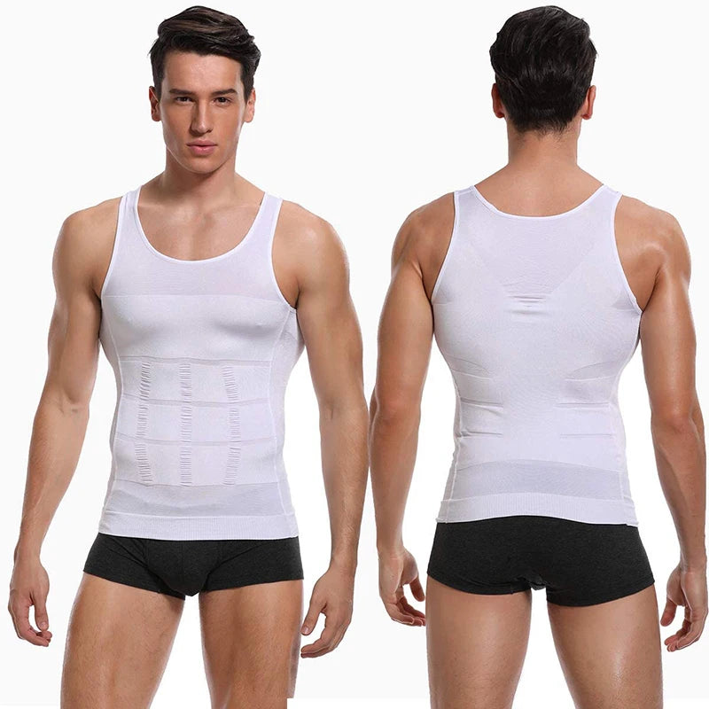 Men Slimming Body Shaper Vest Shirt Abs Abdomen Slim Gym Workout Corset Tummy Control Compression Tank Top Sleeveless Shapewear