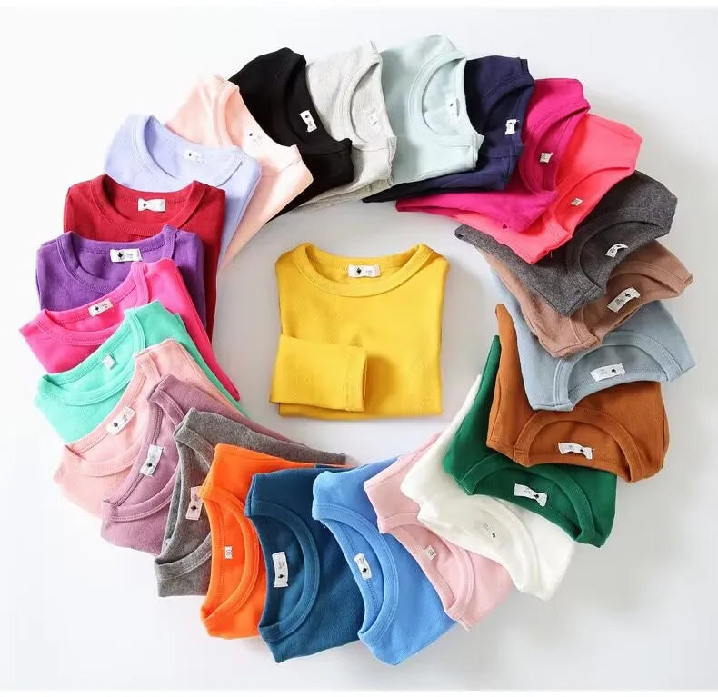 2-7T Toddler Kid Tshirt Summer Cotton Baby Boy Girls Clothes Short Sleeve Tee Top Casual Infant T Shirt Childrens Outfit
