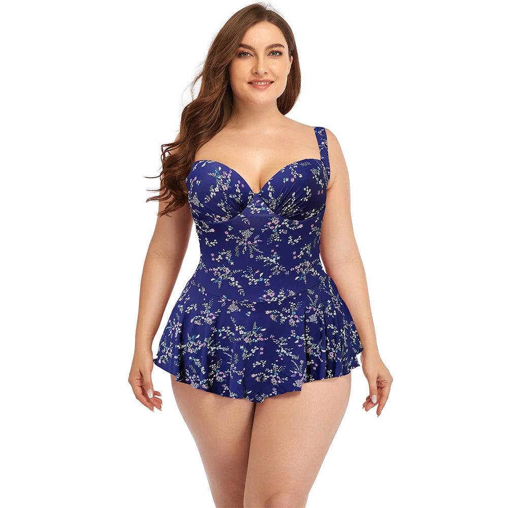 Large Size Women's Swimsuit 2025 Stylish New Bikini Set Swimwear for Women Sexy Swim Chubby Bathing Suits Swimming One Piece